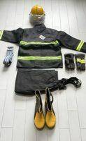 灭火服 02灭火服五件套（厚阻燃报告） 实拍图 - 四川龙盛安消防设备有限公司在售